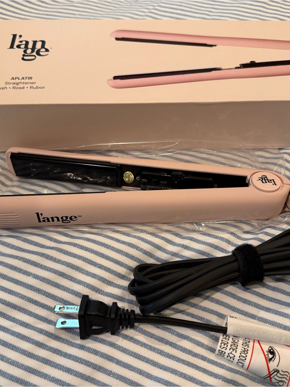 Lange Blush Aplatir Hair Straightener – Sleek Salon Styling Iron - Picture 2 of 5